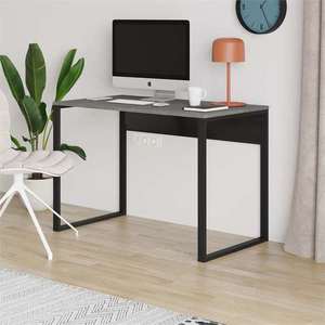 Psací stůl Houseland Inna retro šedý/vintage černý obraz