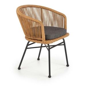 HALMAR Ratanové křeslo K400 hnědé obraz