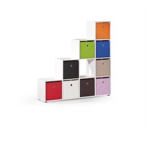 HALMAR Regál Caboto1 bílý obraz