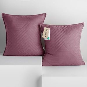 3kraft Sada 2 ks povlaků na polštář Softa fialová, velikost 45x45 obraz