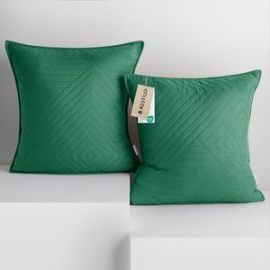 3kraft Sada 2 ks povlaků na polštář Softa láhvově zelená, velikost 45x45 obraz