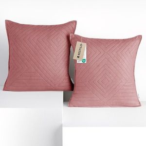 3kraft Sada 2 ks povlaků na polštář Softa pudrově růžová, velikost 45x45 obraz