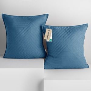 3kraft Sada 2 ks povlaků na polštář Softa tmavě modrá, velikost 45x45 obraz