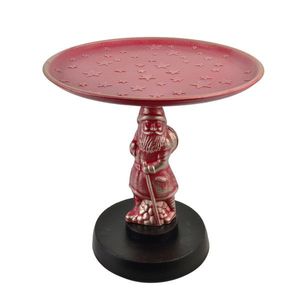 Mondex Since 1986 Vánoční dekorativní podnos Santa Lila 30 cm červený obraz