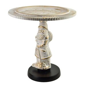 Mondex Since 1986 Vánoční dekorativní podnos Santa Lila 38 cm bílý obraz