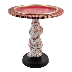 Mondex Since 1986 Vánoční dekorativní podnos Santa Lila 38 cm červený obraz