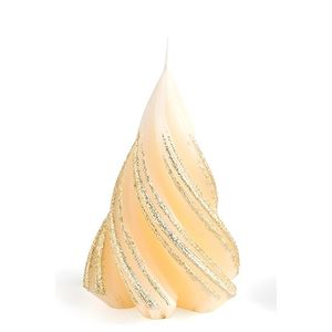 Mondex Vánoční dekorativní svíčka Stromeček 10 cm krémová obraz