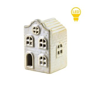 Mondex Since 1983 Vánoční keramická LED dekorace Larsen III bílá obraz