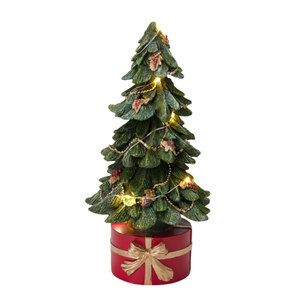 Mondex Vánoční LED světelná dekorace Greta 27 cm zelená obraz