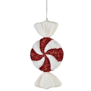 Mondex Since 1986 Vánoční ozdoba Santa Lila Candy 32 cm červeno-bílá obraz