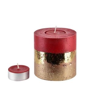 Mondex Vánoční svícen Ombre 12 cm červený obraz