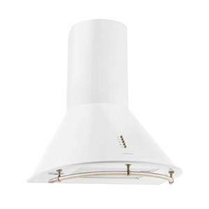 Klarstein Lumio Primo, digestoř, 60 cm, komínová, 490 m³/h, retro design, nerezová ocel, bílá obraz