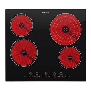Klarstein Virtuoso, sklokeramická varná deska, vestavná, 6500 W, 4 zóny, 59 x 52 cm obraz
