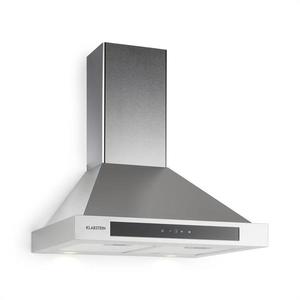 Klarstein Zelda, digestoř, 60 cm, nástěnná, 620 m³/h, LED, dotykové ovládání, časovač, nerezová ocel obraz