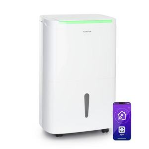Klarstein DryFy Pro Connect Smart, Odvlhčovač vzduchu, Wi-Fi, Kompresní, 30 l/d, 25–30 m², Bílý obraz