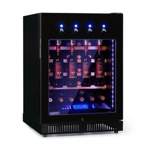Klarstein First Class 36, chladnička na víno, 4 dispenser, 36 lahví, 5–22 °C, černá obraz