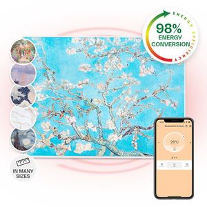 Klarstein Wonderwall Air Art Smart, infračervený ohřívač, 80 x 60 cm, 500 W, květy obraz