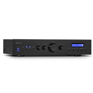Auna AMP-CD608, HIFI stereo zesilovač, 4x100W, RMS, DAB+BT, optický vstup, dálkový ovladač obraz