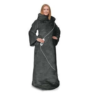 Klarstein Slanket Elektrická deka s rukávy 120W 155x180cm Coral Fleece obraz