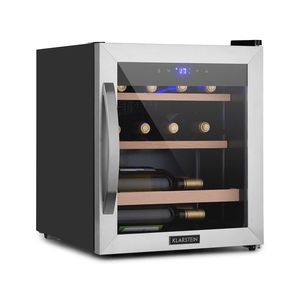 Klarstein Vinetage 12 Uno, vinotéka, 46 l, 12 lahví, 4-18°C, 40 dB, sklo obraz