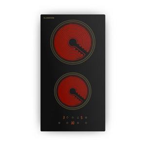 Klarstein Sklokeramická varná deska Victoria, 2 zóny, elegantní, nadčasová, 3000 W, 30 cm obraz