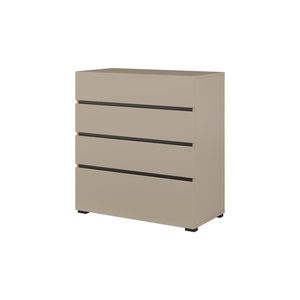 Komoda BONIFACIO 4S 80 cm, congo/černá obraz