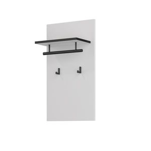 Nástěnný věšák BONIFACIO, bílá/černá obraz