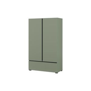 Skříňka BONIFACIO 2D1S, zelená/černá obraz