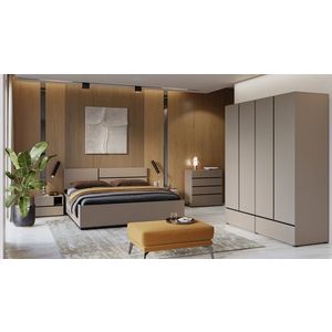 Ložnice BONIFACIO, congo/černá obraz