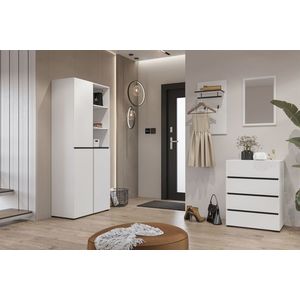 Předsíň BONIFACIO, bílá/černá obraz