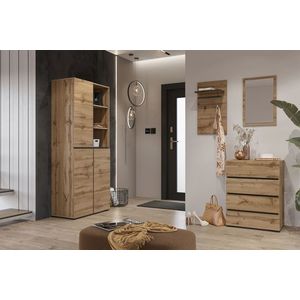 Předsíň BONIFACIO, dub wotan/černá obraz