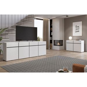 Obývací pokoj BONIFACIO, bílá/černá obraz