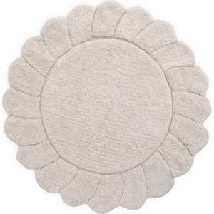 Krémový pratelný ručně tkaný bavlněný dětský koberec ø110 cm Gabrielle – Nattiot obraz