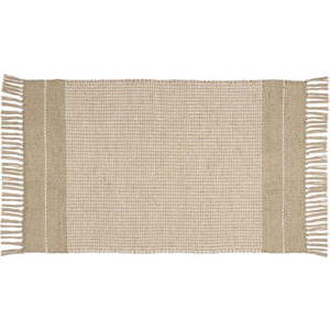 Béžová koupelnová podložka z juty Wenko Pica, 50 x 80 cm obraz