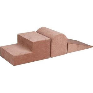 Béžové sametové pěnové hřiště 45x143x30 cm Montessori – Meowbaby obraz