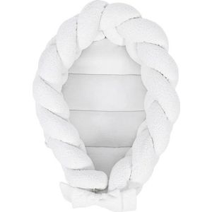 Bílé hnízdečko pro miminko 47x70 cm – Meowbaby obraz