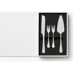 Bílé/ve stříbrné barvě nerezové dezertní vidličky v sadě The Essentials Cake Tools – Printworks obraz