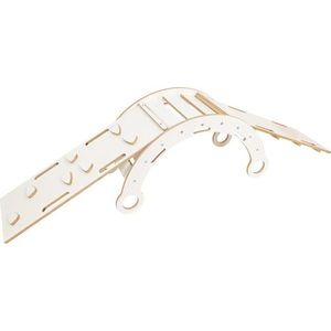 Bílá houpačka z borovicového dřeva 39x75x38 cm Montessori – Meowbaby obraz