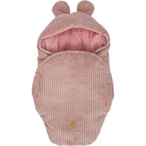 Růžová manšestrová dětská zavinovačka 45x80 cm – Meowbaby obraz