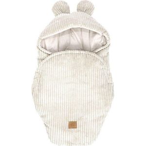 Béžová manšestrová dětská zavinovačka 45x80 cm – Meowbaby obraz