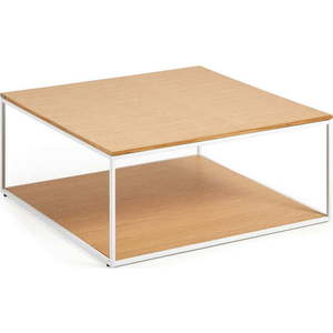 Konferenční stolek s deskou v dubovém dekoru 80x80 cm Yona - Kave Home obraz
