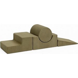 Khaki manšestrové pěnové hřiště 45x170x30 cm Montessori – Meowbaby obraz