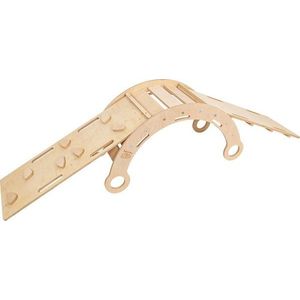 Houpačka z borovicového dřeva v přírodní barvě 39x75x38 cm Montessori – Meowbaby obraz