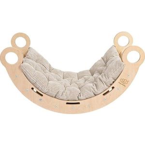 Béžová/v přírodní barvě houpačka z borovicového dřeva 39x75x38 cm Montessori – Meowbaby obraz