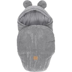 Šedá manšestrová dětská zavinovačka 45x80 cm – Meowbaby obraz