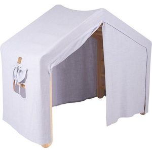 Světle modrý/v přírodní barvě pikler trojúhelník z borovicového dřeva 112x61x94 cm Montessori – Meowbaby obraz