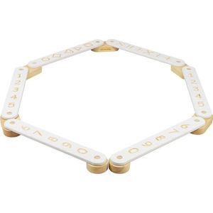 Bílá senzorická dráha z borovicového dřeva 10x408x5 cm Montessori – Meowbaby obraz