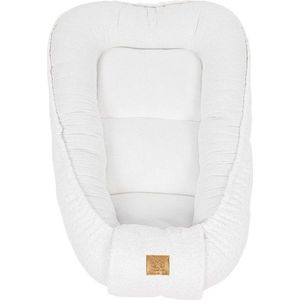 Bílé hnízdečko pro miminko 55x83 cm – Meowbaby obraz