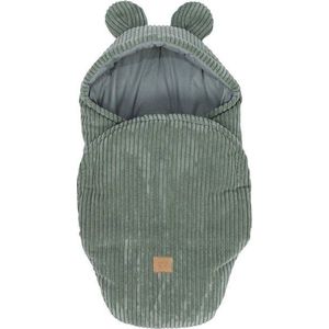 Zelená manšestrová dětská zavinovačka 45x80 cm – Meowbaby obraz