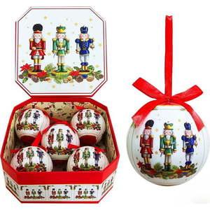 Papírové vánoční koule v sadě 5 ks ø 7, 5 cm Soldiers Memory – Casa Selección obraz